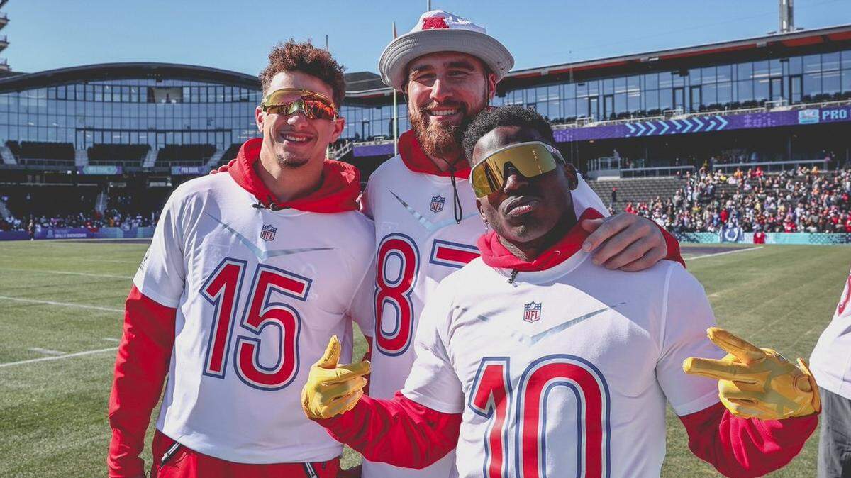 Patrick Mahomes, Travis Kelce and Tyreek Hill are among the Chiefs contingent in Las Vegas for Sunday’s 2022 Pro Bowl. They and other NFL stars (minus those from Super Bowl participants Cincinnati and the L.A. Rams) play at 2 p.m. on ESPN.
