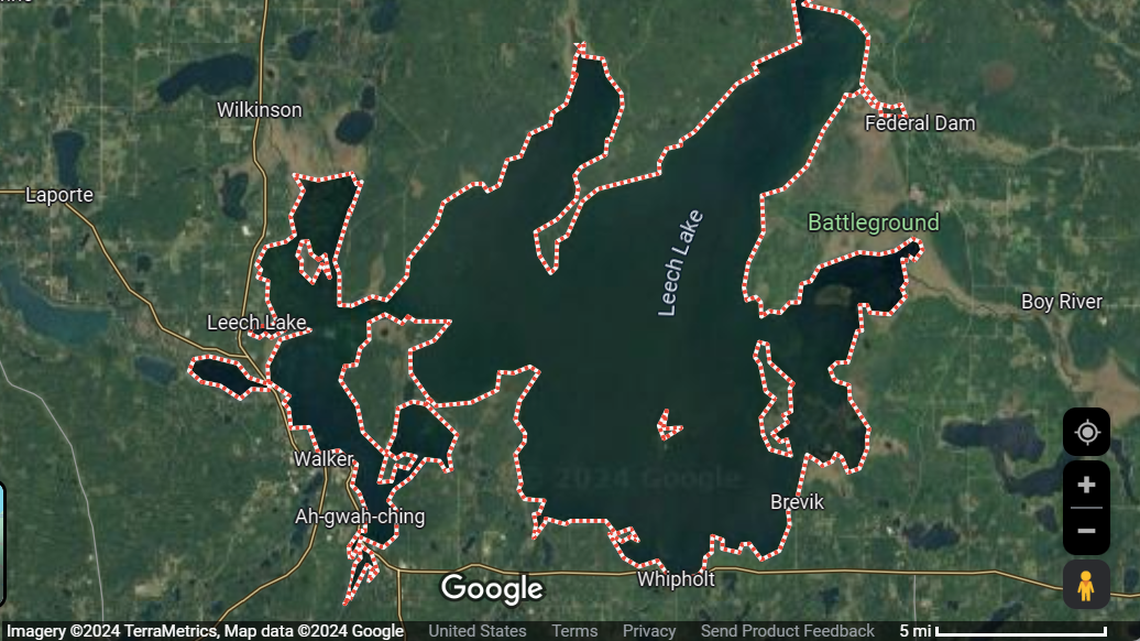 Skeletal remains belonging to three humans were found by a group of rice harvesters near a Minnesota lake, deputies said.