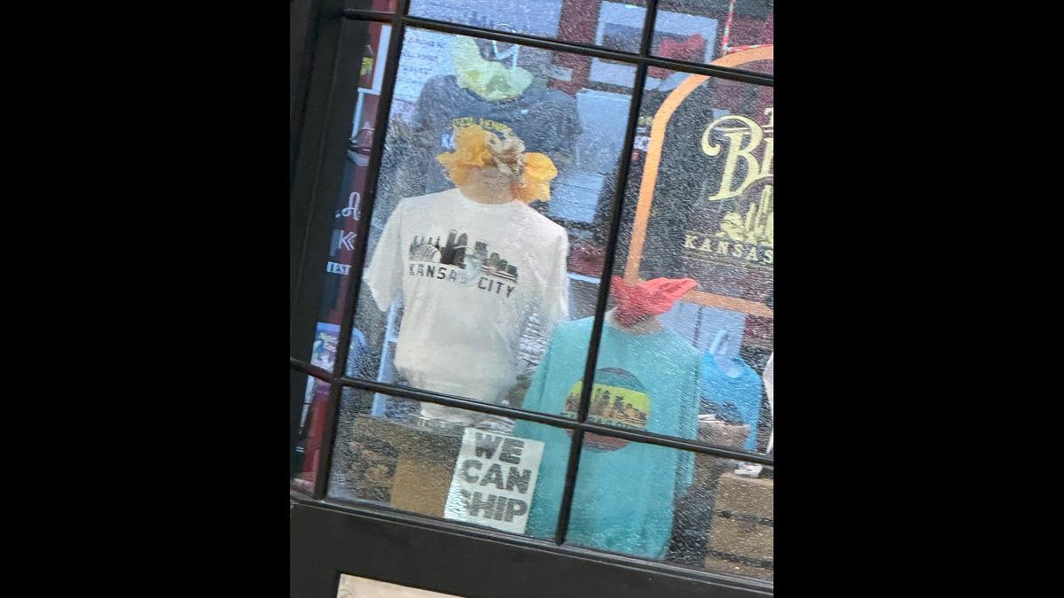 Display glass at Best of Kansas City in Crown Center was shattered during a shooting that wounded six people Jan. 17.