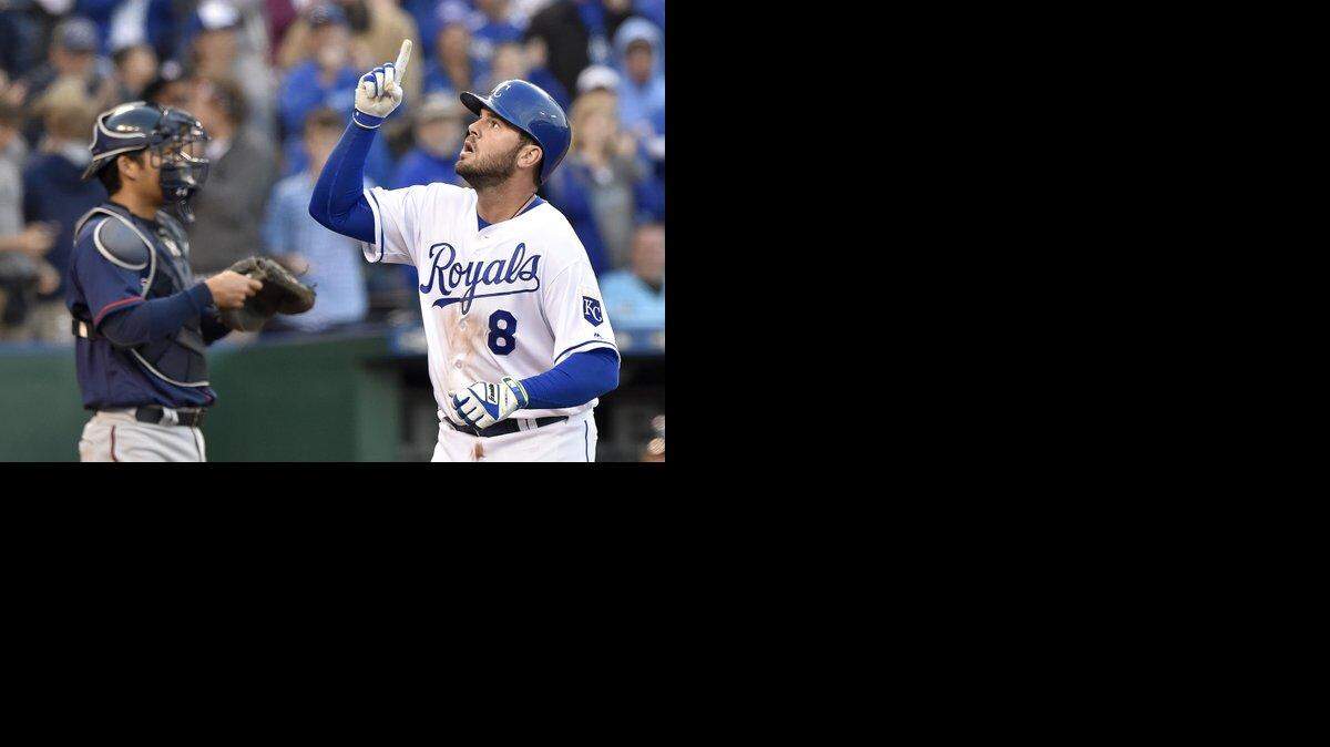 Mike Moustakas hit a solo home run, followed by a homer by Lorenzo Cain in the fourth inning against the Minnesota Twins on Saturday night at Kauffman Stadium.