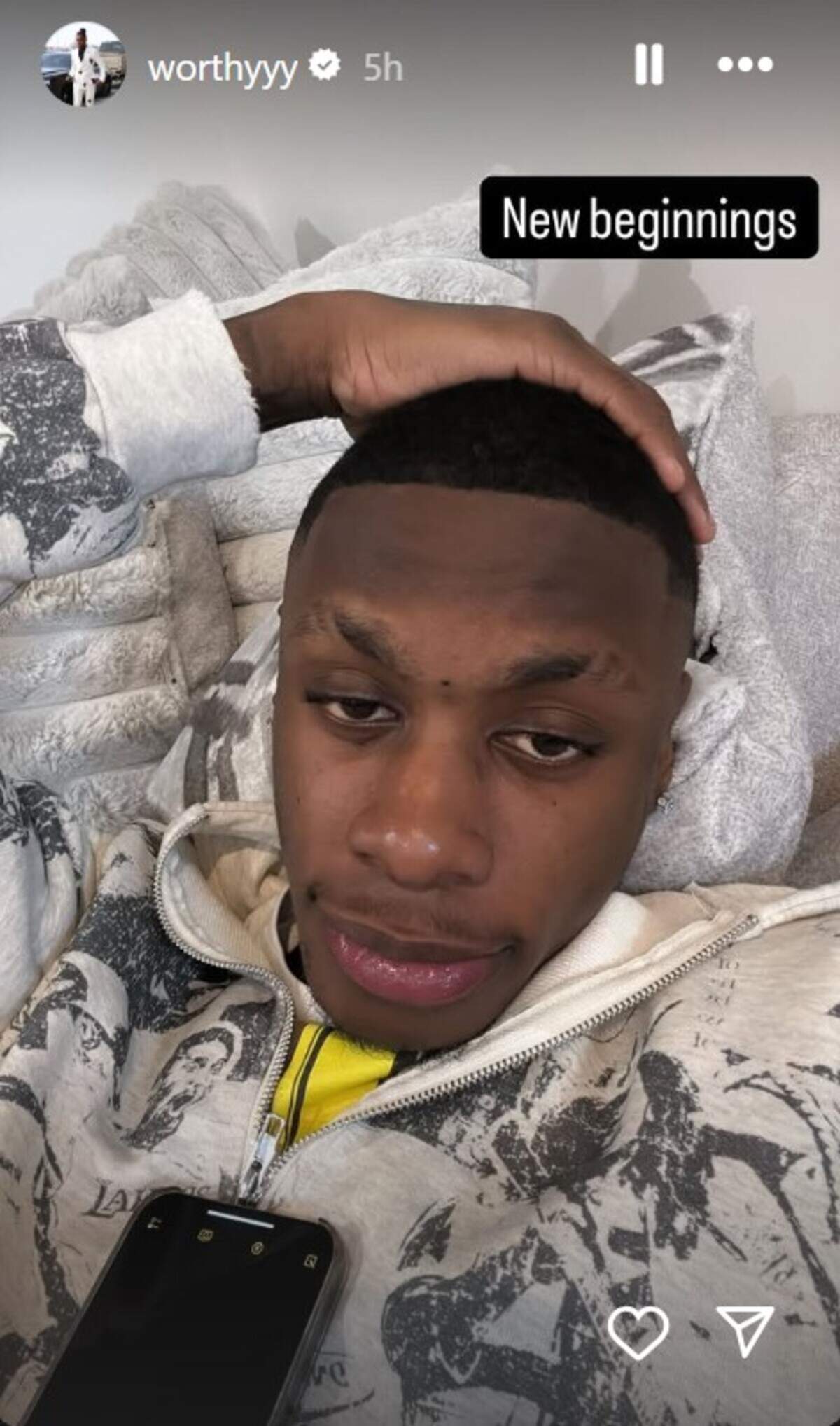 Xavier Worthy posted this on Sunday afternoon.