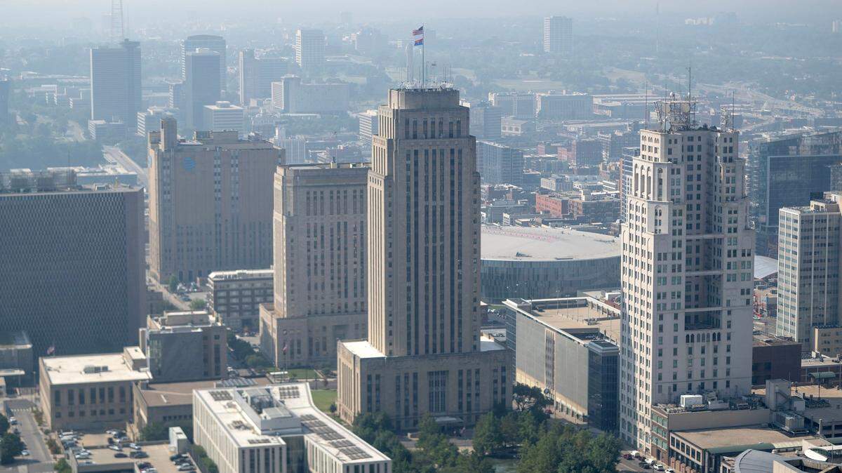 City Hall is seen on Wednesday, Sept. 6, 2023, in Kansas City.