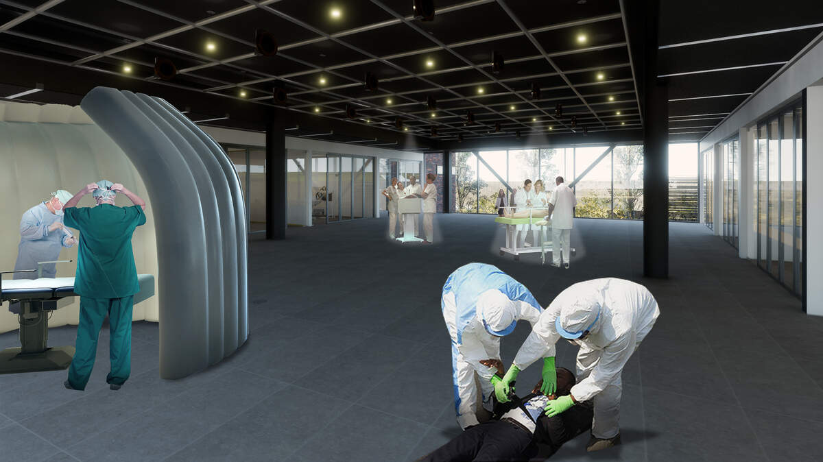 The new simulation center at Kansas City University of Medicine and Biosciences will have high-tech features like virtual reality capability.