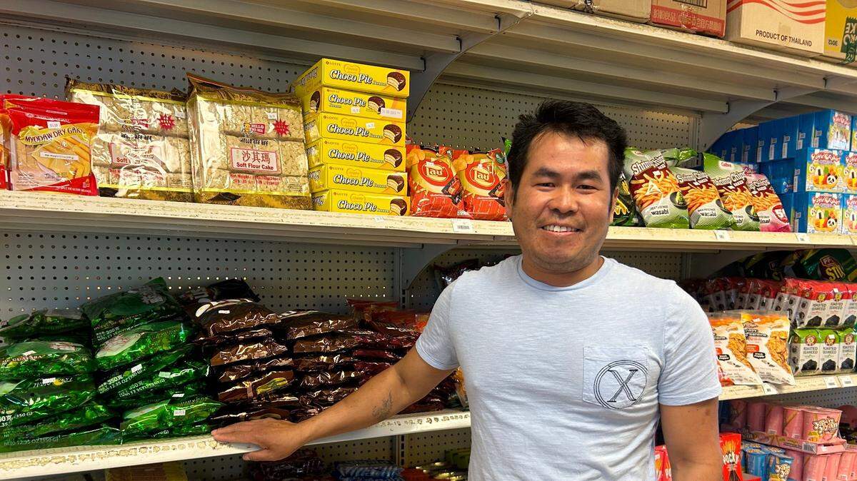 Aung San Oo opened KC Asian Mart in April.