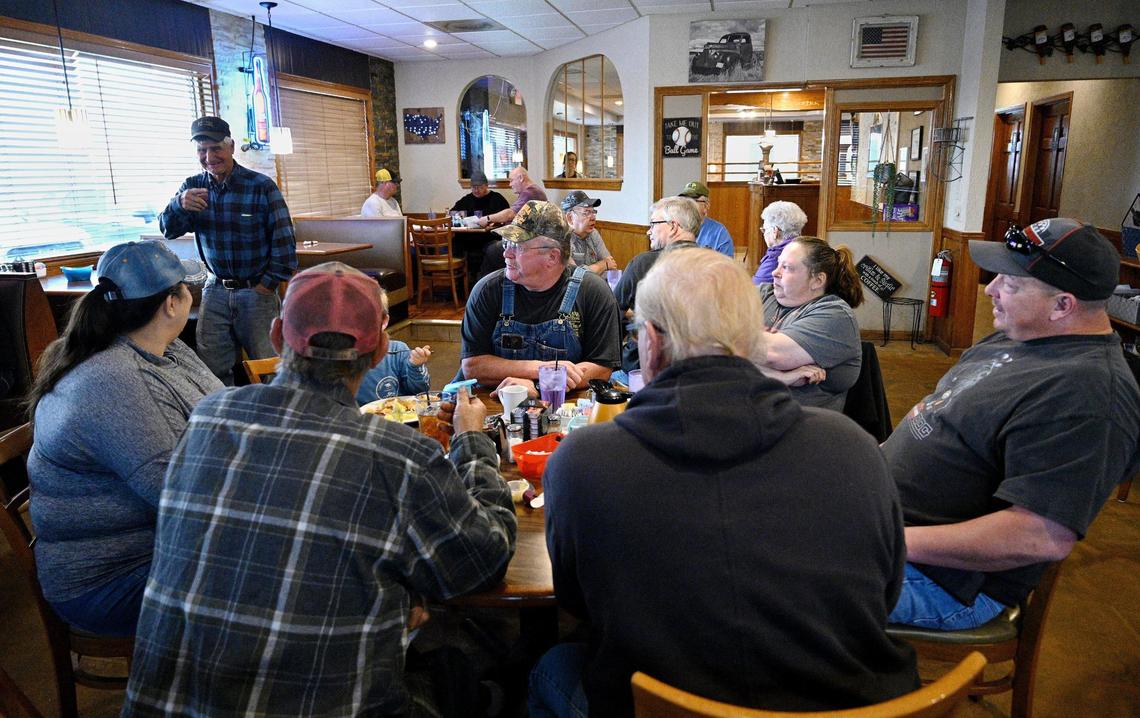 A group of friends that call themselves Zadock’s Roundtable eats breakfast together and discusses all manner of things at Zadock’s Restaurant in Troy, Missouri. The group’s members also belong to the Lincoln County Republican Club.