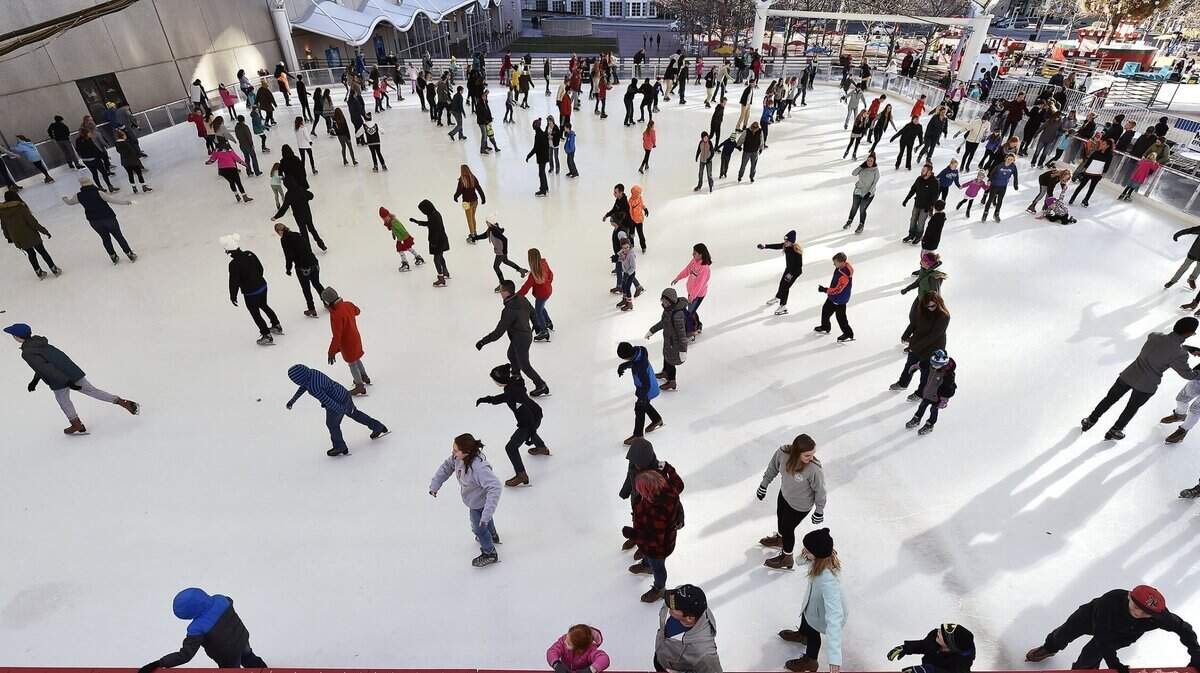The Crown Center Ice Terrace will be open through March, 2023.