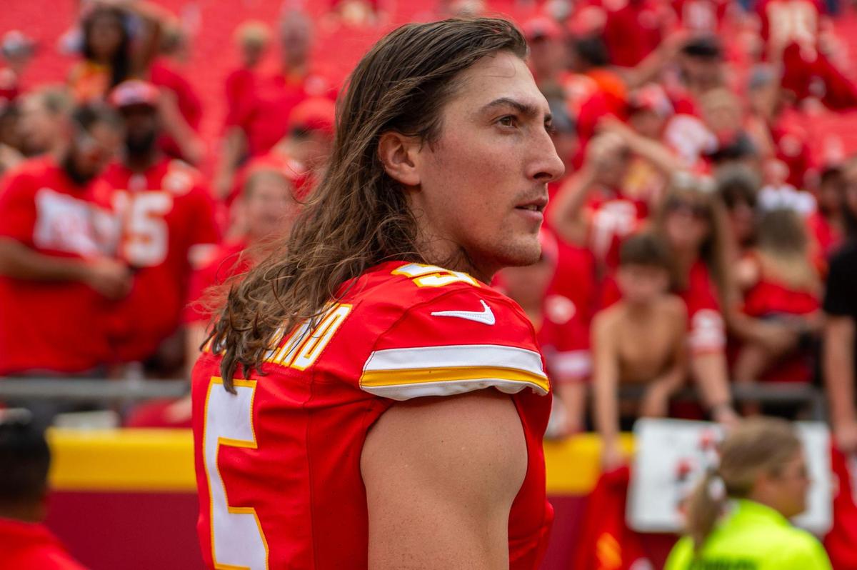 Kansas City Chiefs punter Tommy Townsend in 2023.