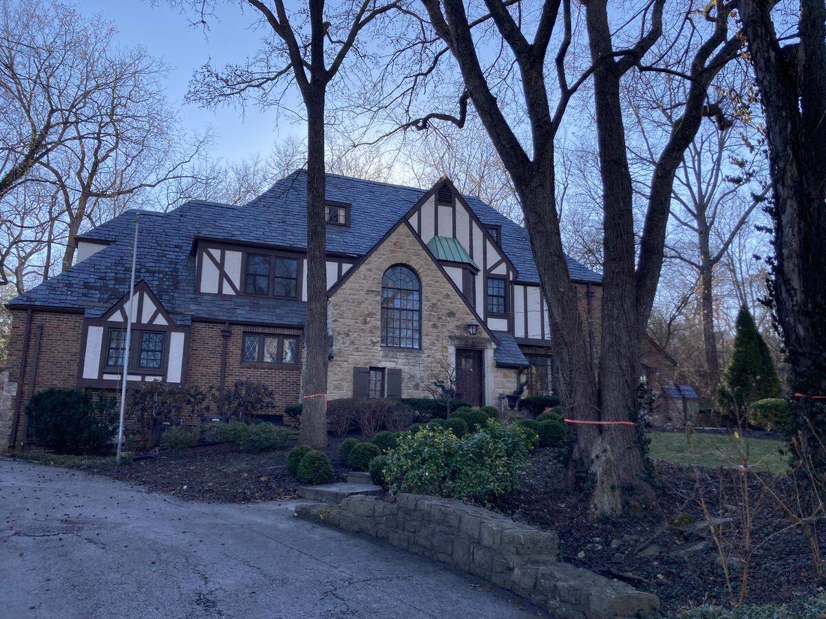Tudor-stye home facing demolition in the Sunset Hill neighborhood of Kansas City on the 5200 block of Mercier Street.