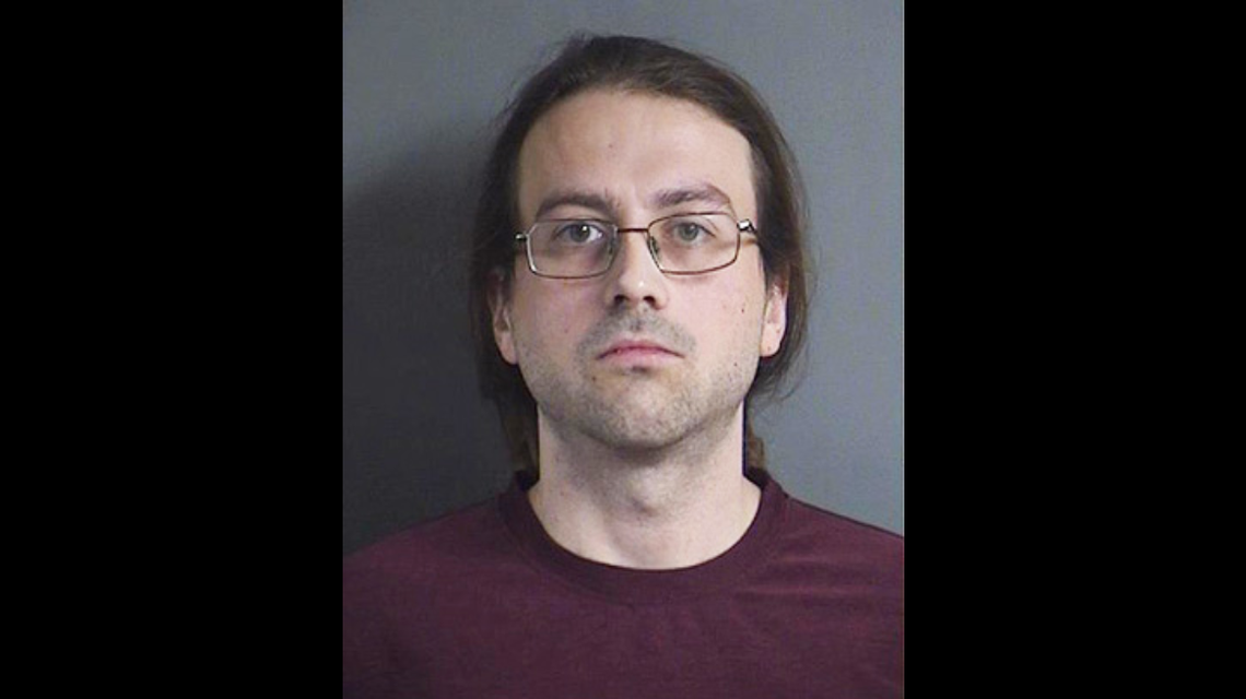 Nicholas Glasgow, 34, was arrested in Iowa on Friday after police say he beat up a fellow move-goer for using a phone during a film back in September.&nbsp;