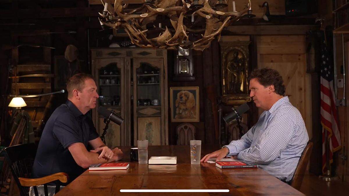 Sen. Eric Schmitt appeared on Tucker Carlson’s show this week.