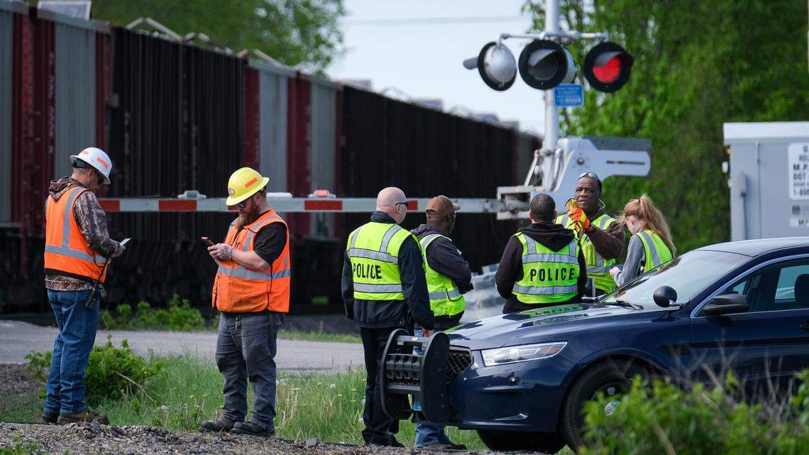 A driver of Jaguar S-Type sports sedan died in a collision with a train Friday morning after allegedly failing to stop at private rail crossing in the 13300 block of Holmes Road. Moments before the crash, the driver allegedly went around a rail crossing’ gate arms, ignoring flashing warning lights and bell at a nearby crossing on Holmes, said Officer Alayna Gonzalez with the Kansas City Police Department.