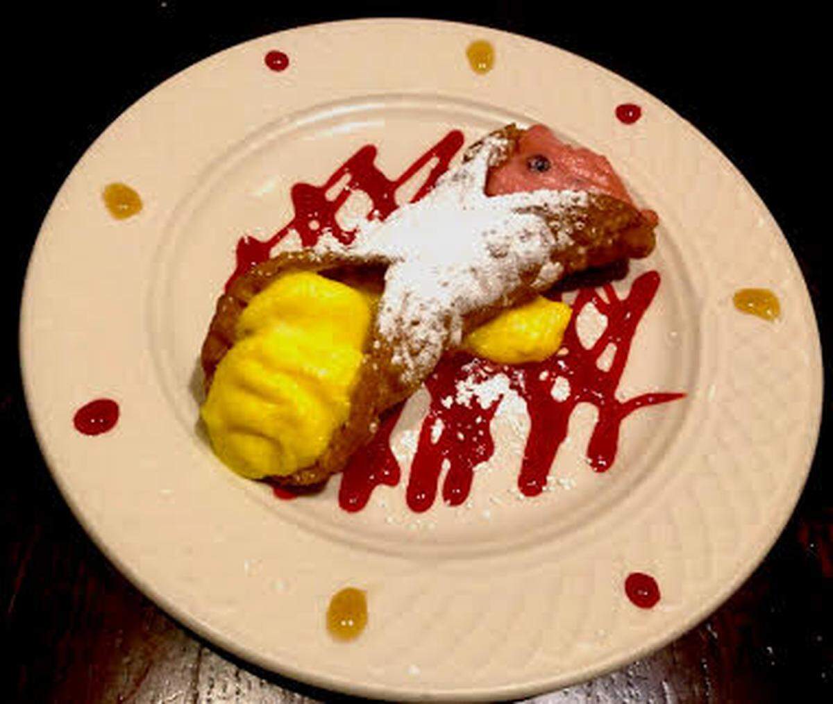 Jasper’s is offering red-and-gold cannoli in honor of the Chiefs.