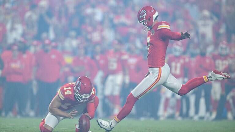 Chiefs passed on NFL record distance, so Harrison Butker settled for game-winner