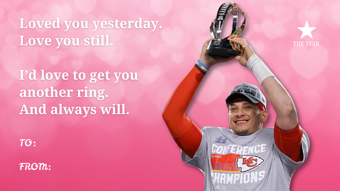 Will you be our Valentine? Love, The Kansas City Star