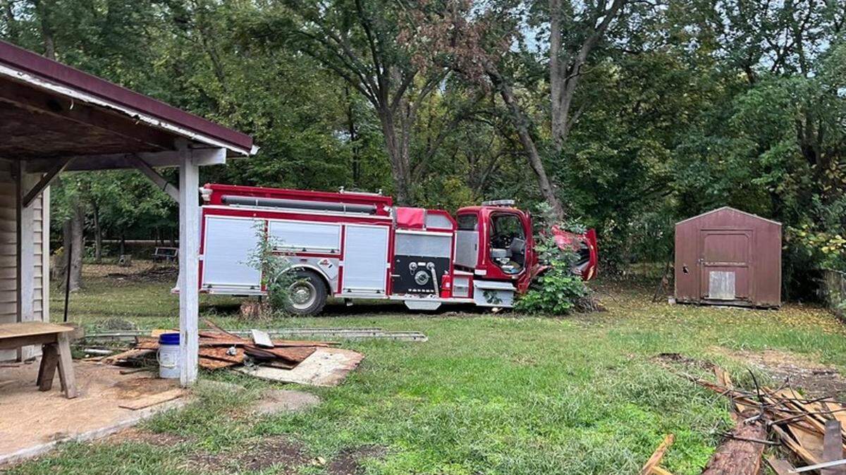 A 20-year-old woman faces four felony charges for allegedly stealing a fire engine and crashing it in a residential yard in Henry County, Missouri, on Wednesday morning.