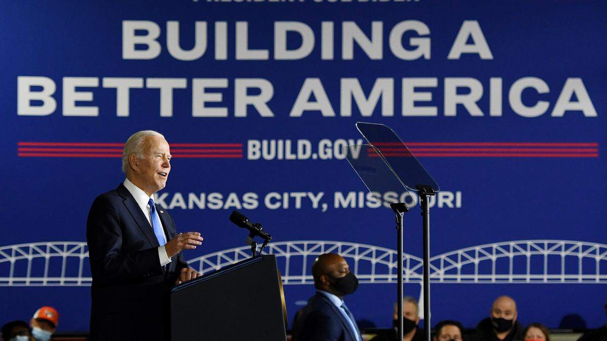 President Joe Biden visits Kansas City in December of 2021.