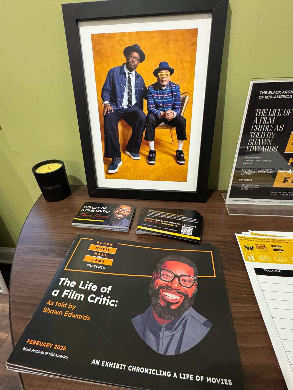 A Black Movie Hall of Fame preview at the Black Archives in 18th and Vine in KC showcases Shawn Edwards’ career in the “The Life of a Film Critic” exhibit and artifacts celebrating Black film history.