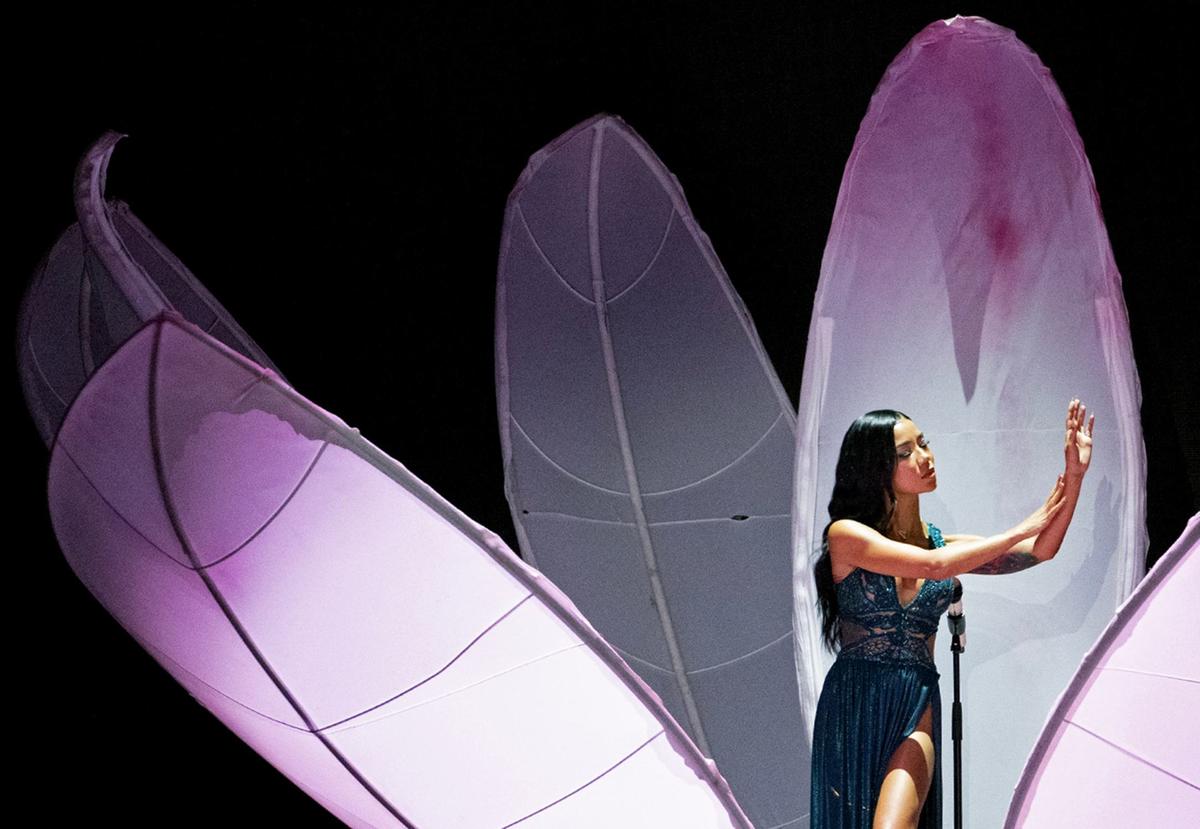 Jhené Aiko performs Monday at T-Mobile Center.