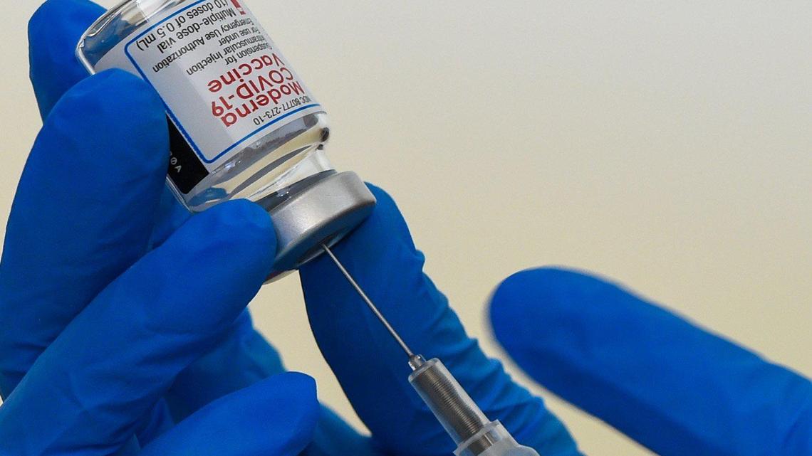 Doses of the Moderna COVID-19 vaccine were administered during a vaccination clinic Friday, Feb. 12, at Morning Star Family Life Center in Kansas City. Members of the Missouri National Guard were staffing three clinics over three days in hopes of vaccinating 500 people.