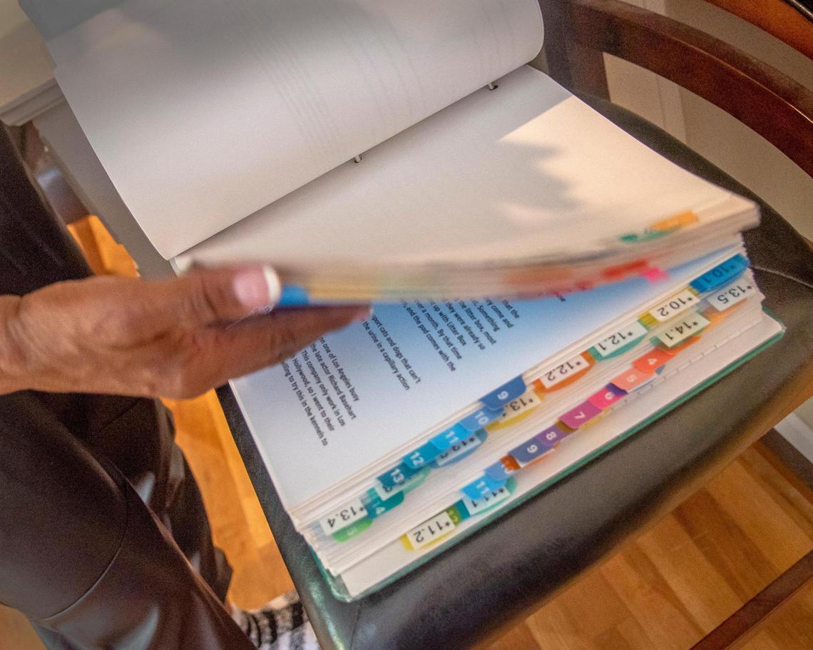 Vanessa Faller does considerable research on products and keeps documentation.