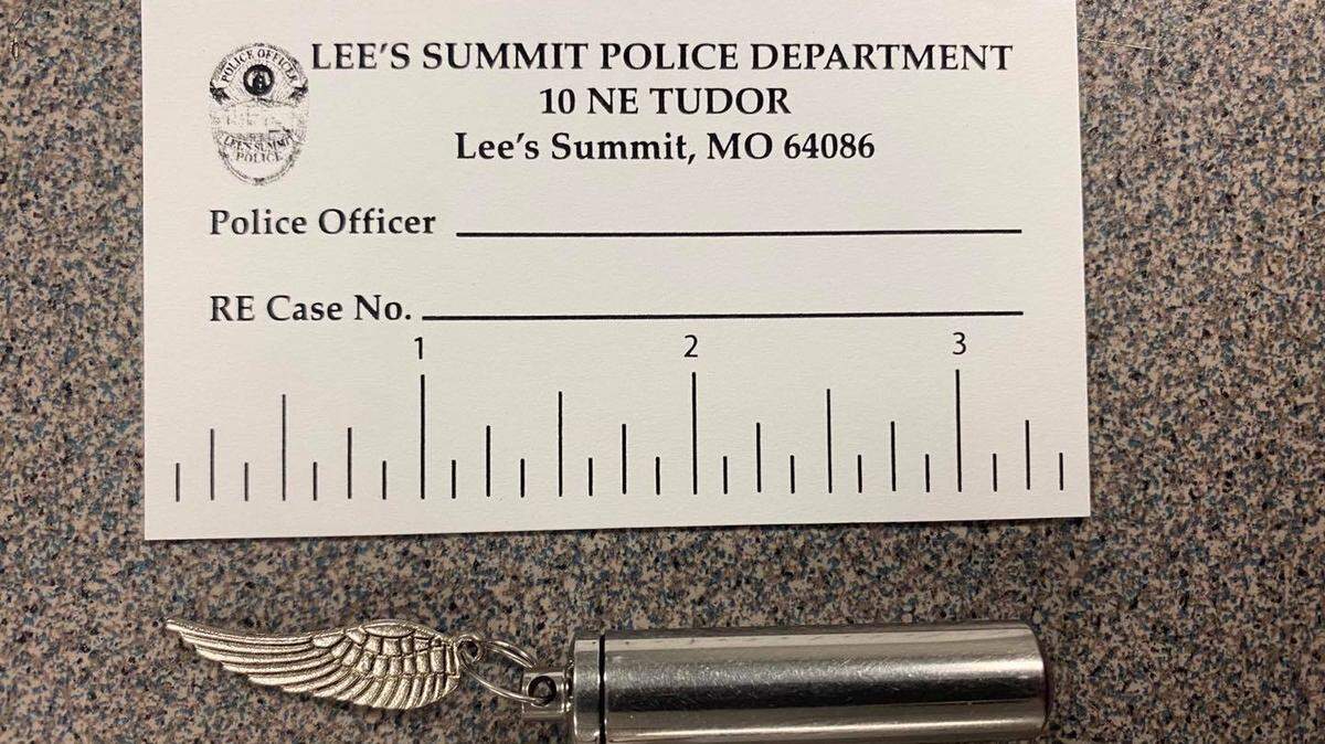 The Lee’s Summit Police Department is seeking the owner of a vial of cremated remains found in the parking lot of an area business this week. 