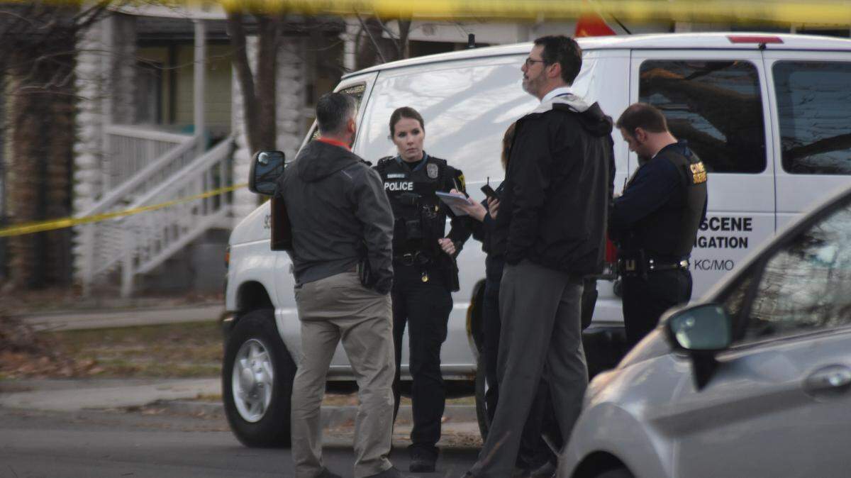 Kansas City police and crime scene investigators process a scene Friday afternoon in the 4100 block of Forest Avenue, where they received a medical call regarding an infant not breathing. On arrival, police and EMS found an unresponsive baby who was declared deceased at the scene. Police are calling the death suspicious.