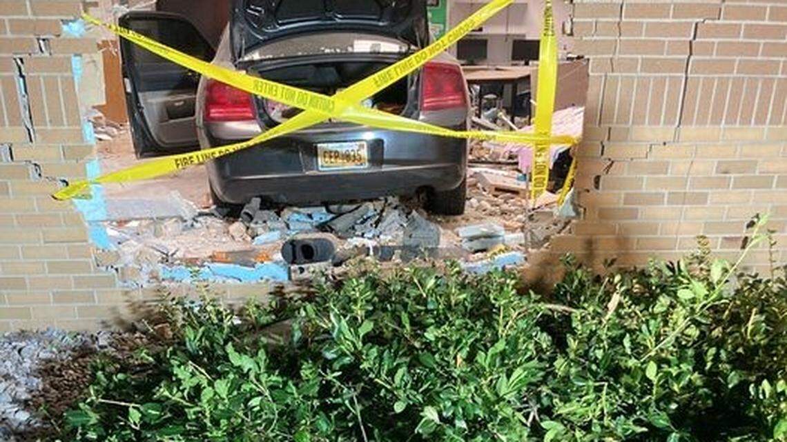 A woman intentionally drove into the brick wall and classroom of St. Paul Lutheran Church in Millington, Michigan, on Sunday, the Tuscola sheriff said.