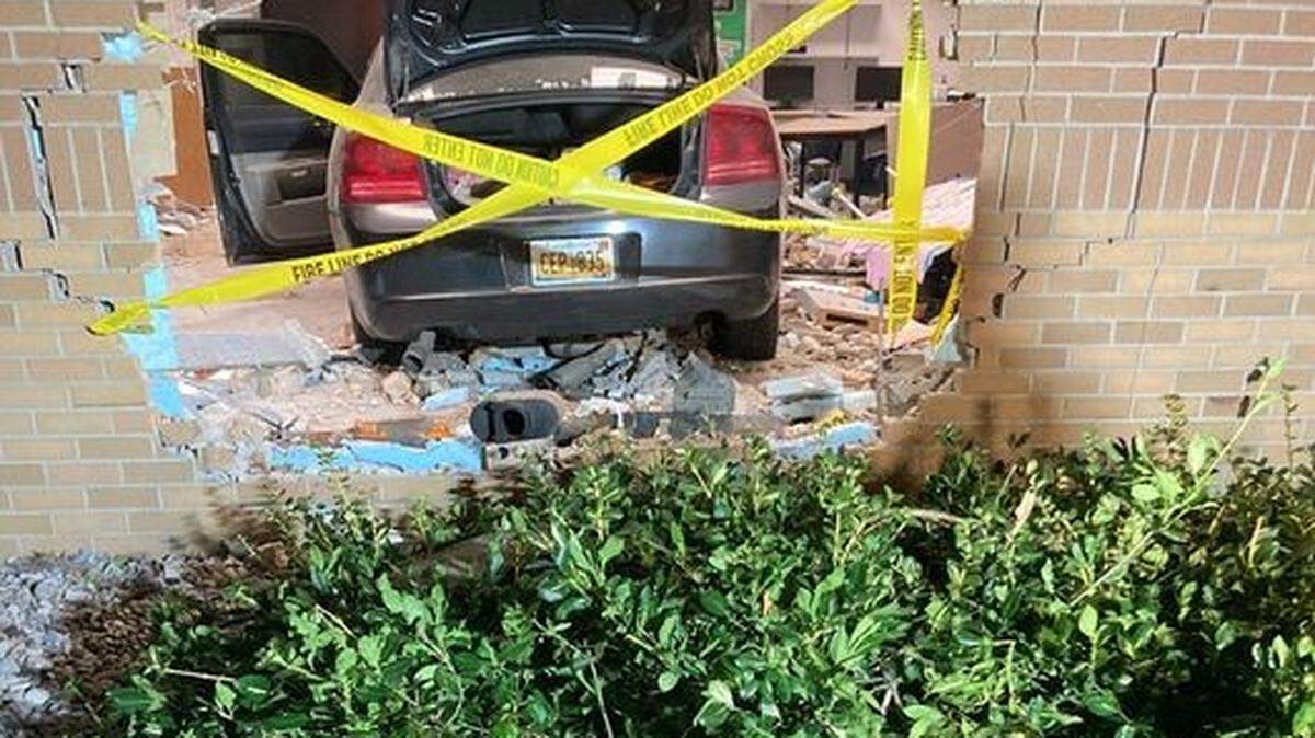 A woman intentionally drove into the brick wall and classroom of St. Paul Lutheran Church in Millington, Michigan, on Sunday, the Tuscola sheriff said.