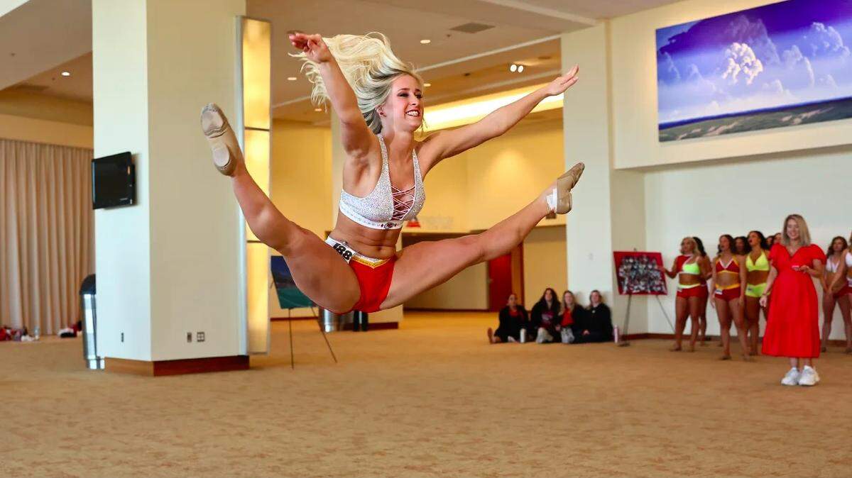 Auditions for the 2023 Kansas City Chiefs Cheerleaders had contestants dancing, giving speeches, doing photo shoots and flying through the air at Arrowhead Stadium over the last few days. The team was announced Monday.