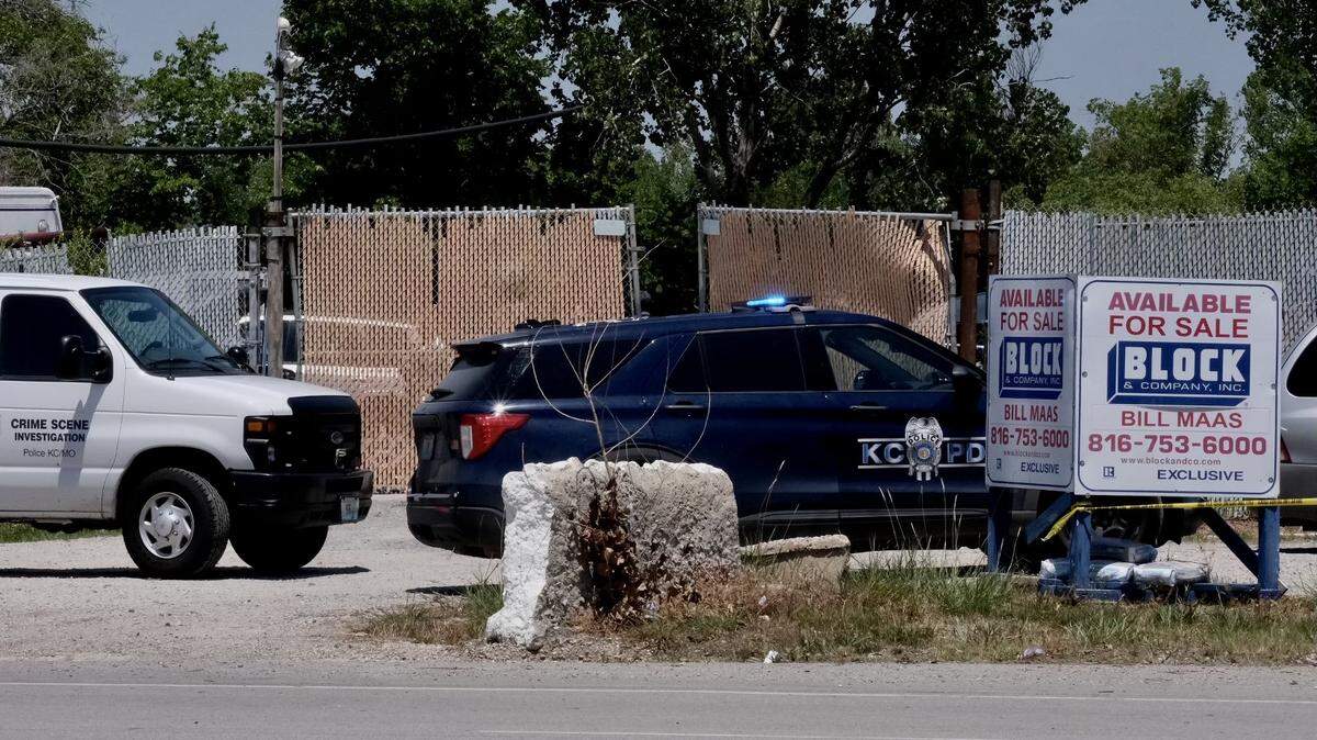 A homicide victim was allegedly shot Monday, July 10, 2023, in the parking lot of an auto business in Kansas City.