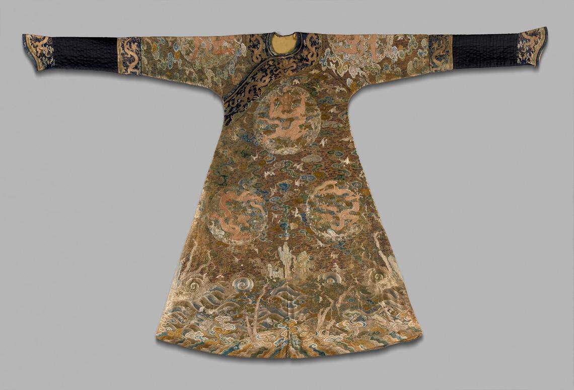 This Chinese robe from the late 17th or early 18th century will be part of “Weaving Splendor: Treasures of Asian Textiles” running Sept. 25-March 6 at the Nelson-Atkins Museum of Art.