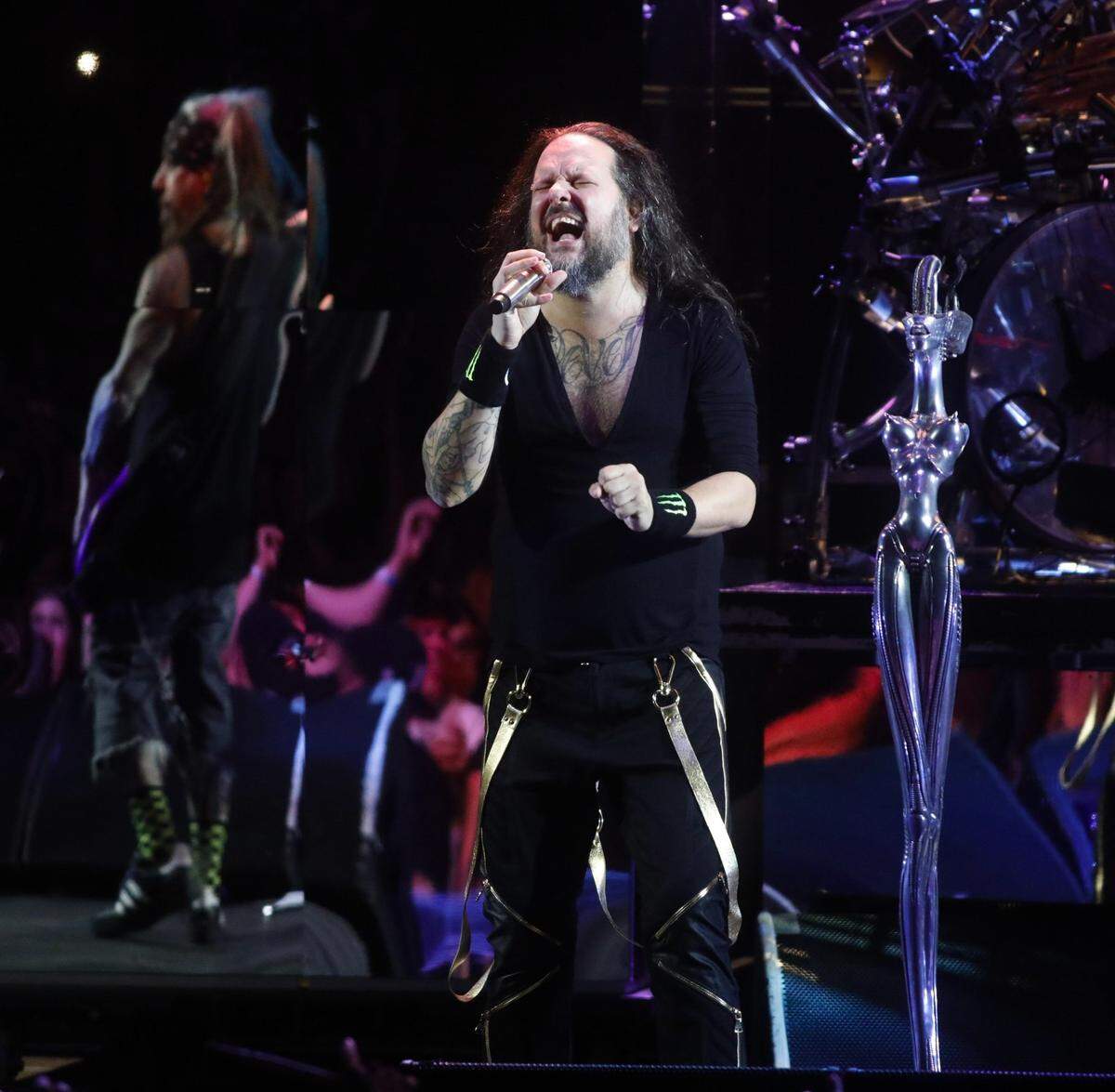 Lead singer Jonathan Davis and Korn will play at the T-Mobile Center on March 5.