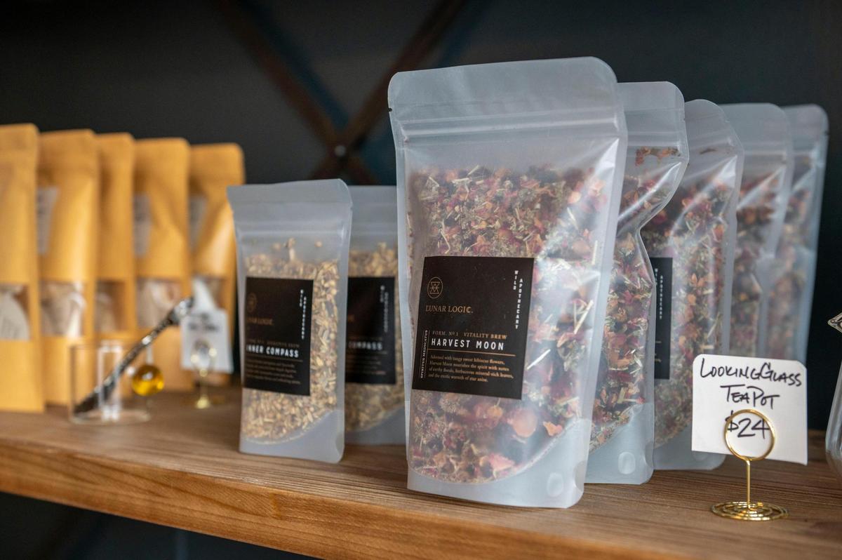Becoming sells a selection of tea leaves.