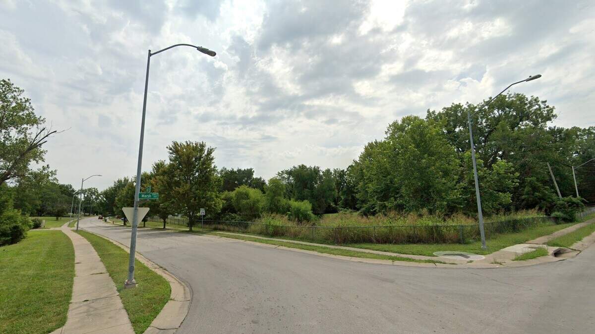 Two Kansas residents are facing second-degree murder charges in Jackson County for their alleged roles in a fatal shooting in Kansas City’s Ruskin Hills neighborhood in early April that left one man dead. This Google Maps Street View image from 2024 shows the area of the fatal shooting.