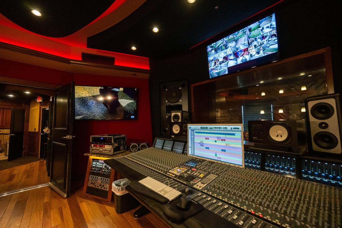 One of the many recording studios located at Strange Land Recording Studios. The site was built meticulously and houses multiple recording studios with state-of-the-art equipment and sound proofing.
