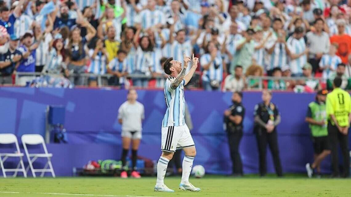 Argentina fans’ love for Messi was on display in KC World Cup game. And he delivered