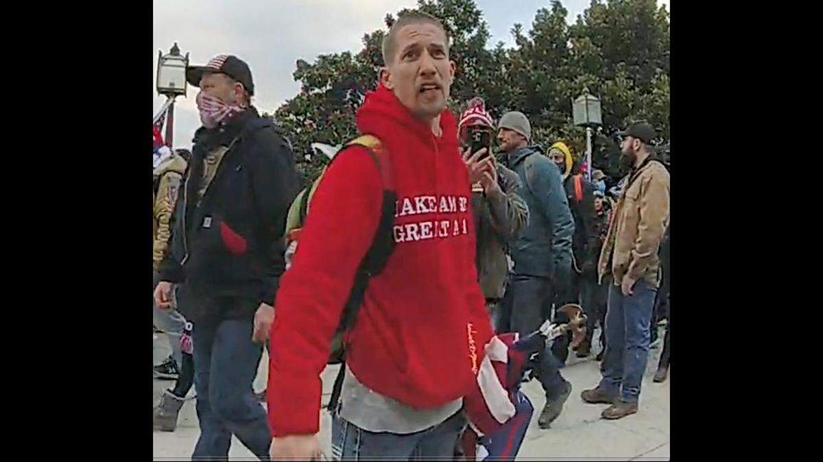 John George Todd III of Blue Springs is seen on the grounds of the U.S. Capitol on Jan. 6, 2021.