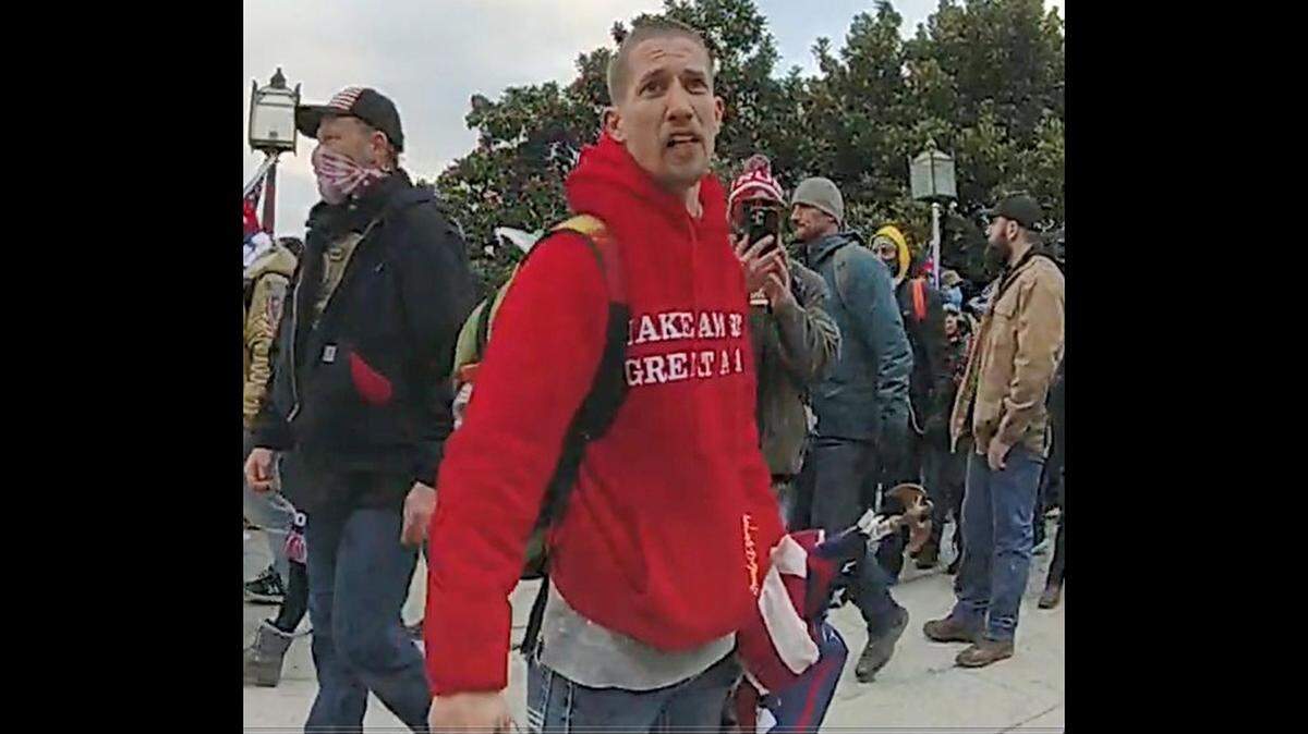 John George Todd III of Blue Springs is seen on the grounds of the U.S. Capitol on Jan. 6, 2021.