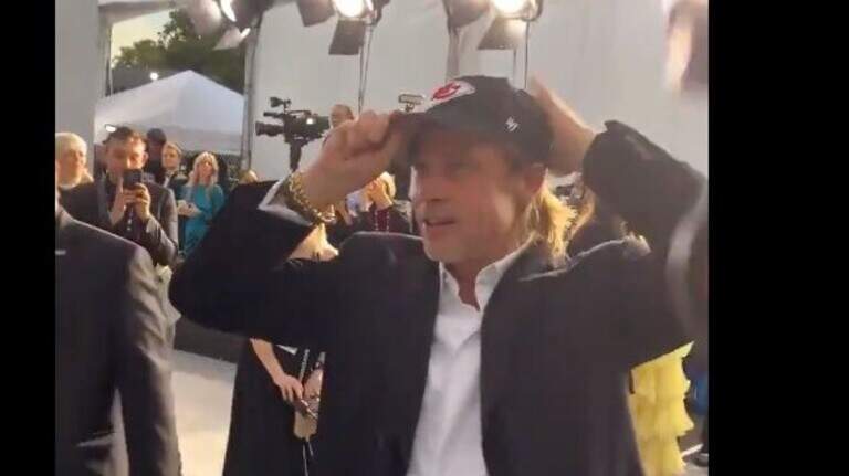 Chiefs fan Brad Pitt roasted Eagles fan Bradley Cooper at a film festival 