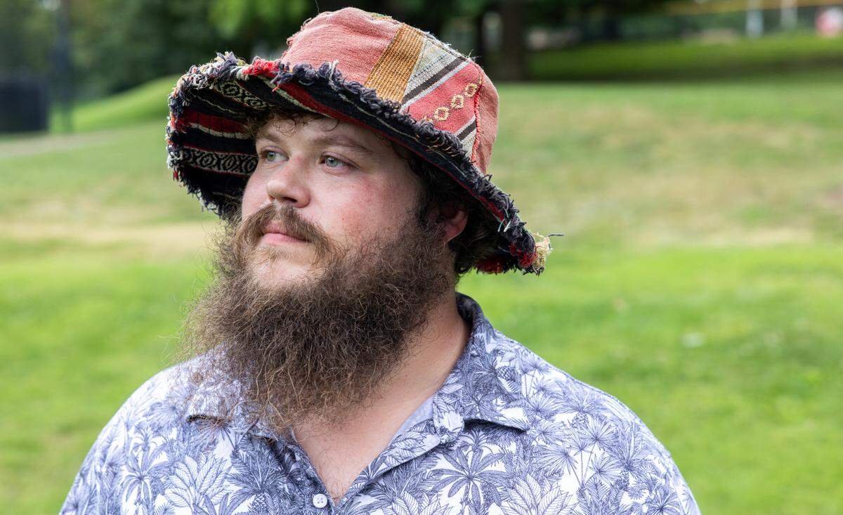 Ian Horn’s two-bedroom apartment was heavily damaged in a fire in south Kansas City on Monday, July 22. He has few belongings left after the blaze.