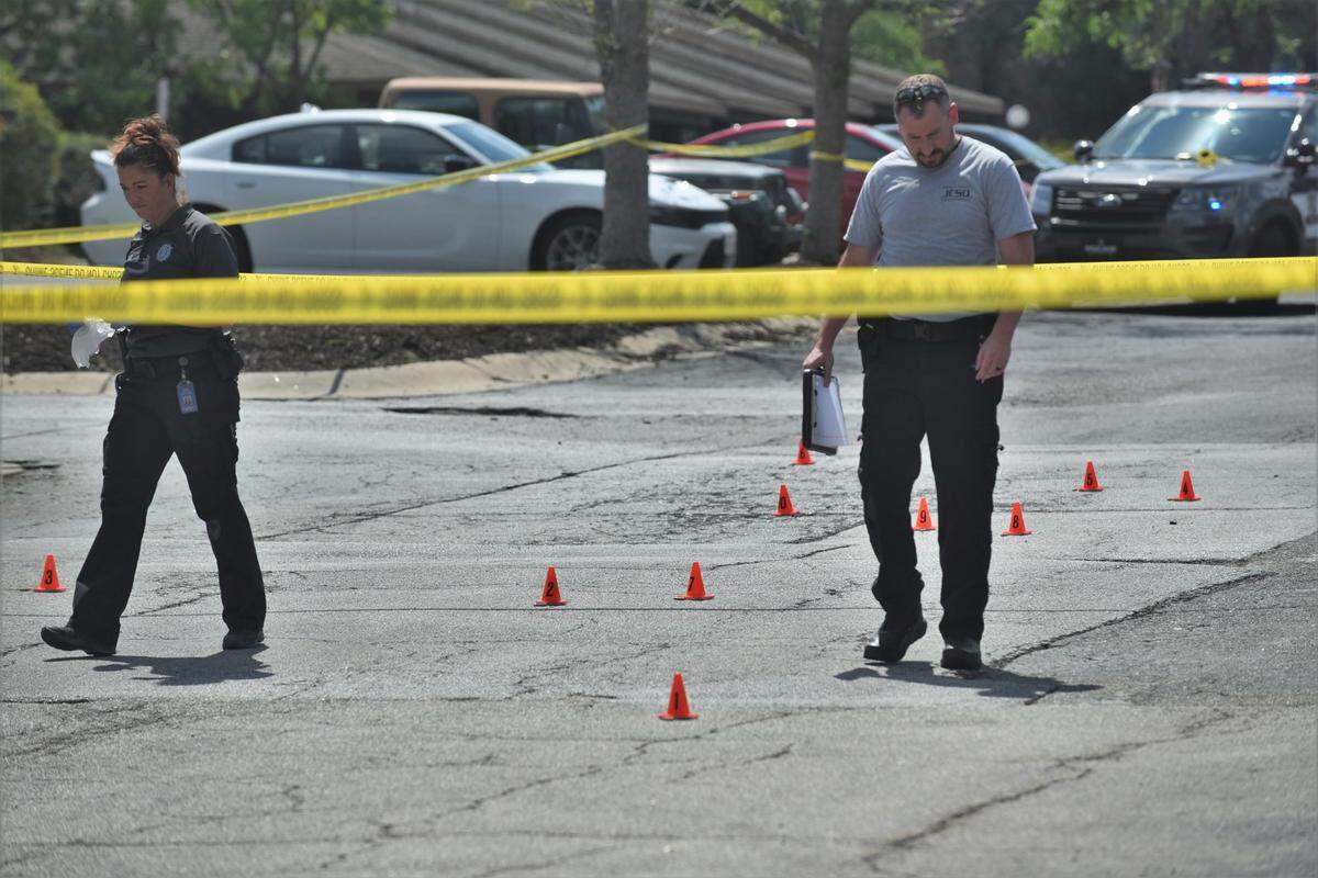 Overland Park police were investigating a shooting Tuesday afternoon at The Ridge Apartments of Overland Park near 102nd Place and Antioch Road that left two youths seriously injured.