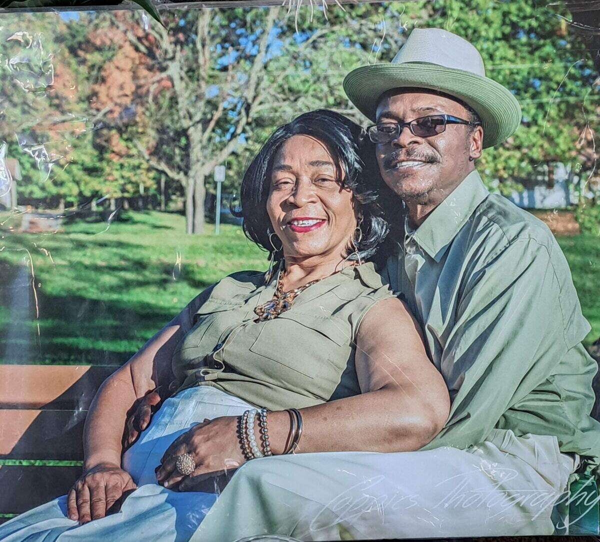 Diahna and Alphonso Carroll are seen in a family photo. Alphonso Carroll, 60, was on his way to work as a butcher at Price Chopper about 4:30 a.m. when he was struck head-on by a Dodge Challenger going the wrong way while being chased by police.