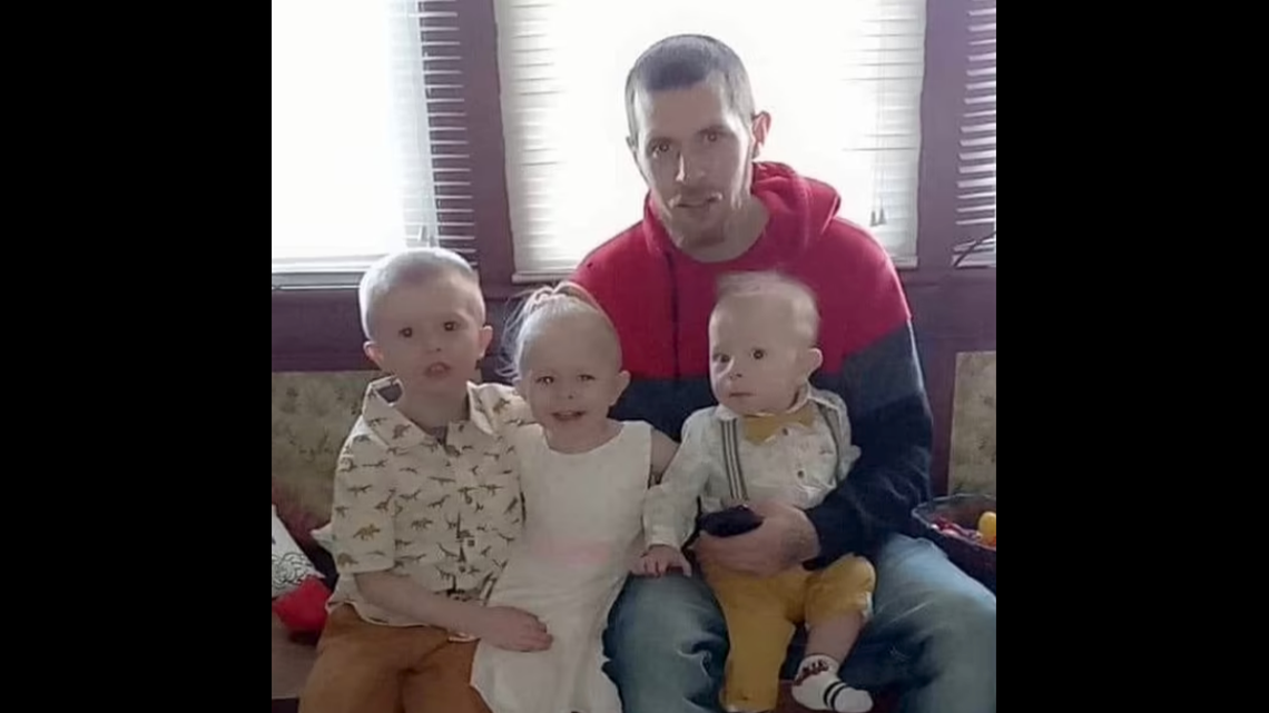 The bodies of Kyle Moorman and his three children were discovered in an Indiana pond, officials said.