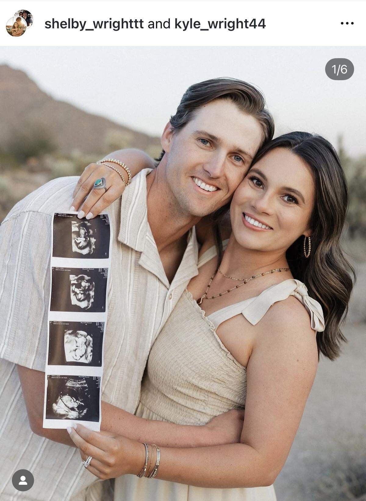 Shelby and Kyle Wright announced their pregnancy in April.