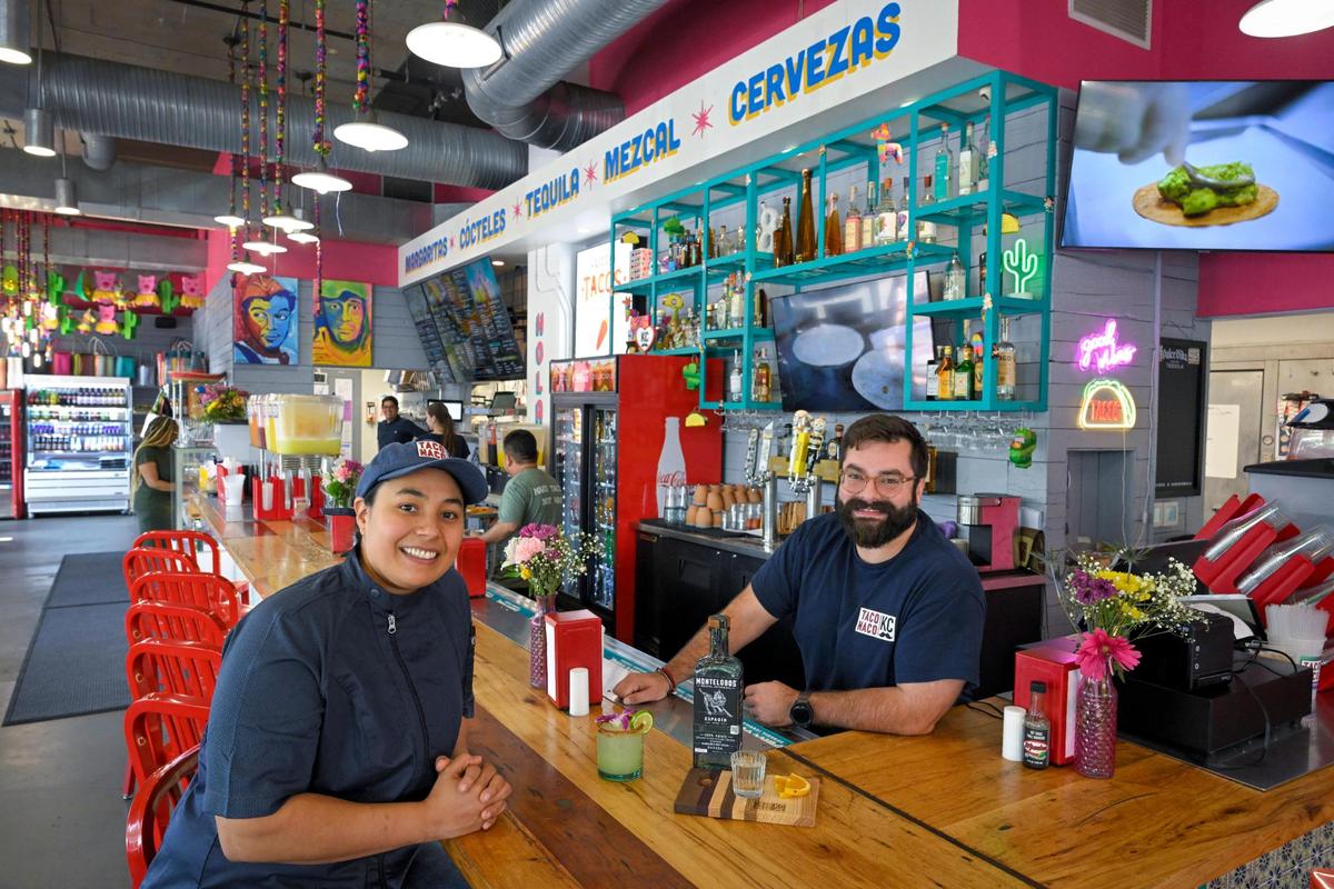 Fernanda Reyes, left, and Brian Goldman Ruiz, co-founders of Taco Naco KC, which opened Sept. 2 at 4141 Pennsylvania Ave. in Westport.