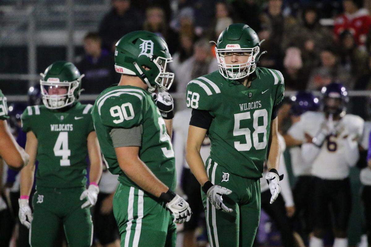 Charlie Woleben, defensive end for De Soto High School.