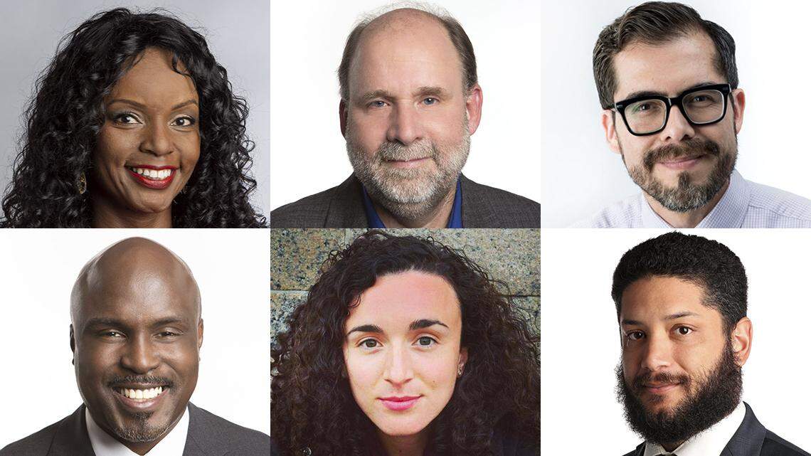 Philadelphia writers Jenice Armstrong, Will Bunch, Luis F. Carrasco, Solomon Jones, Devi Lockwood and Daniel Pearson