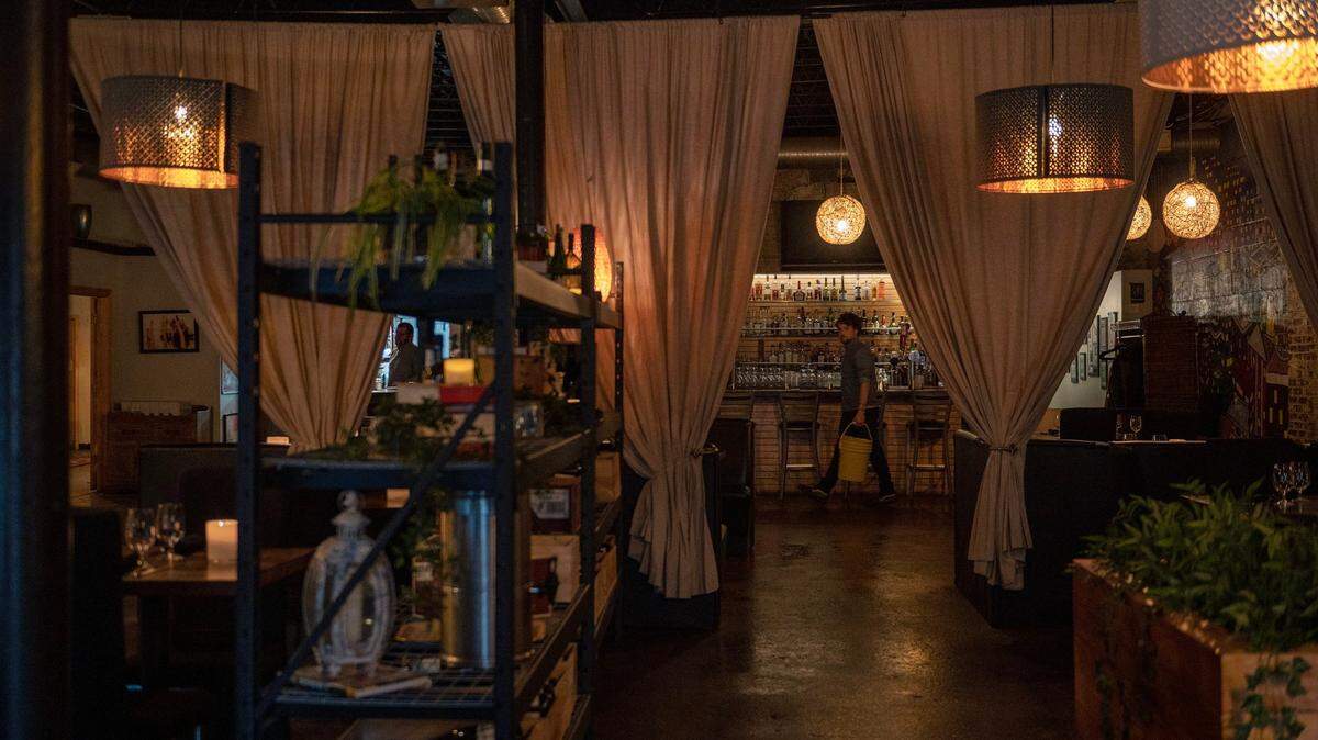 The dining room at Affäre in the Crossroads. The restaurant was nominated Tuesday as a James Beard Award semifinalist for Outstanding Wine and Other Beverages Program.