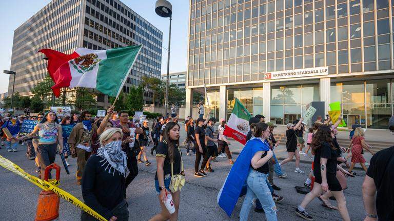 Live update: Kansas City protest calls for ‘end of ICE terror,’ boycotts