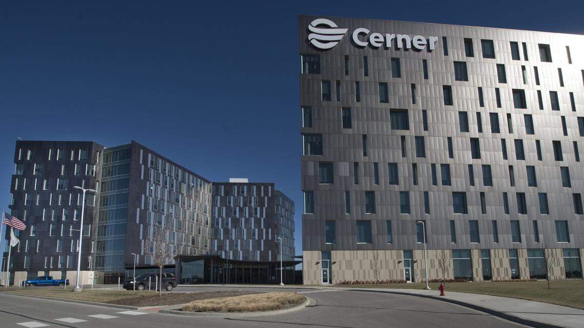 A view of the North Tower (left) and the South Tower at the Cerner Continuous Campus at 10200 Abilities Way in Kansas City, Kansas.